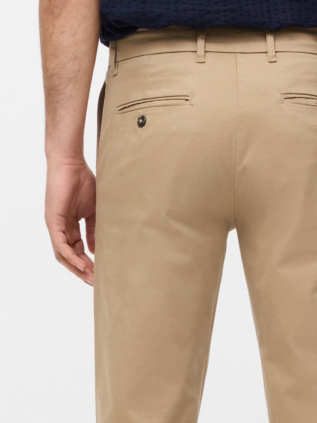 Pantalon chino en coton stretch régulier