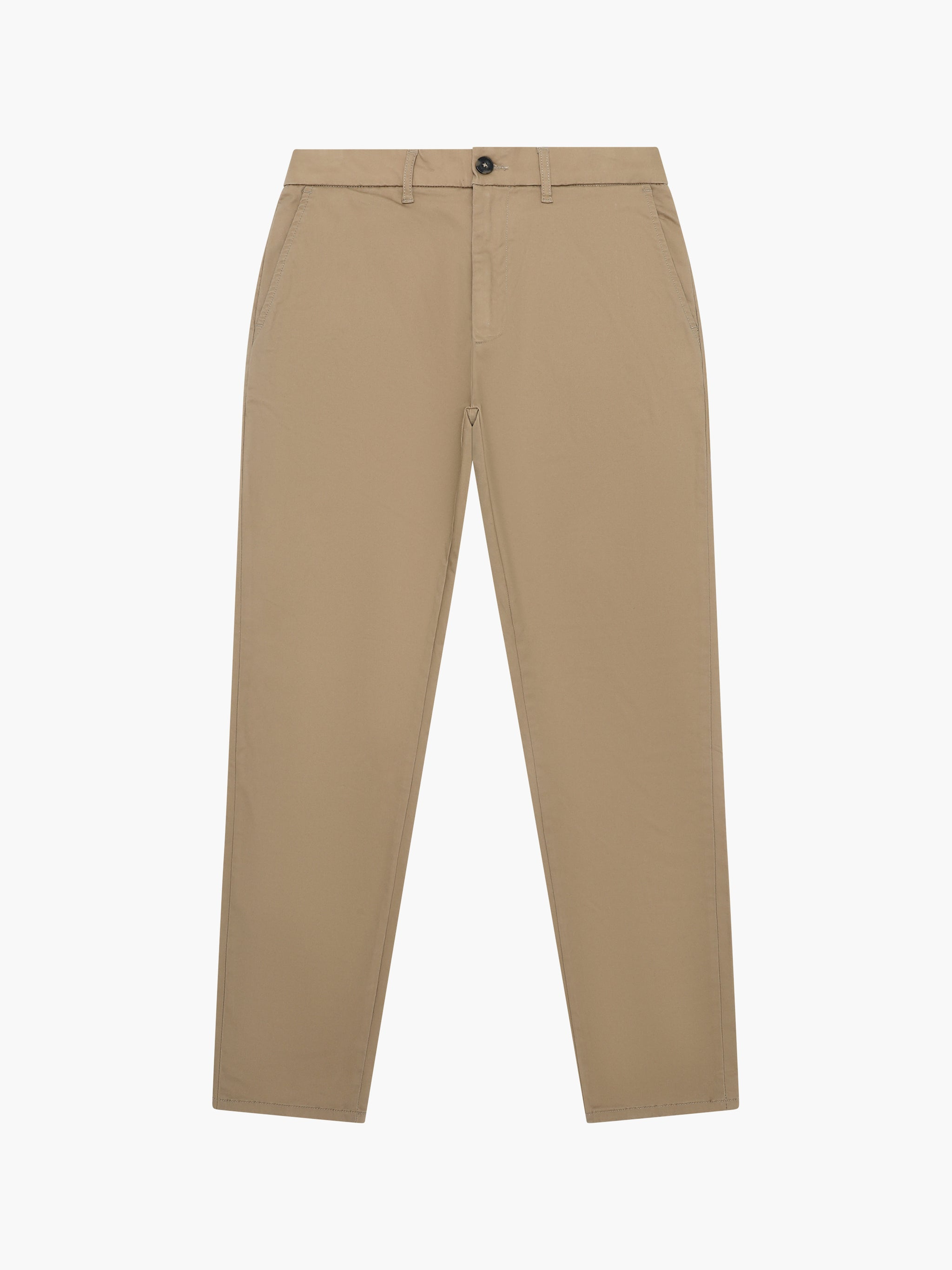 Pantalon chino en coton stretch régulier